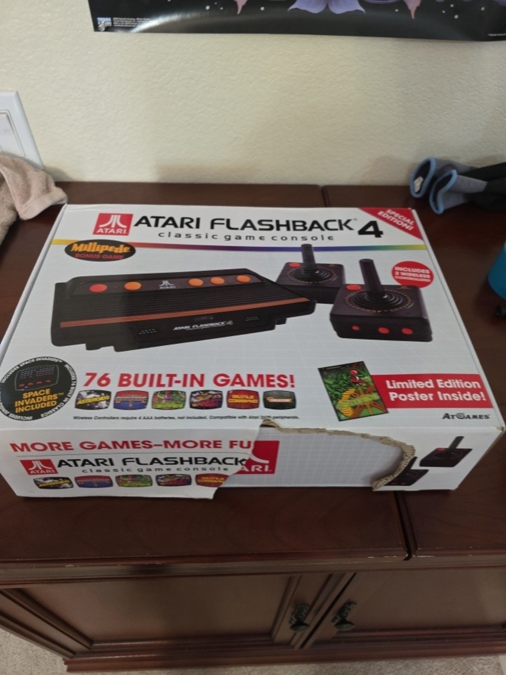 Atari Flashback 4 Classic Game Console - Black with Orange Accents